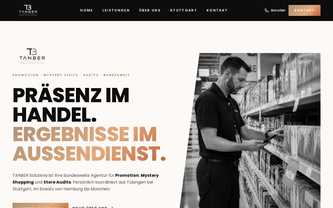 Projekt-Vorschau: TANBER Solutions – Promotion · B2B